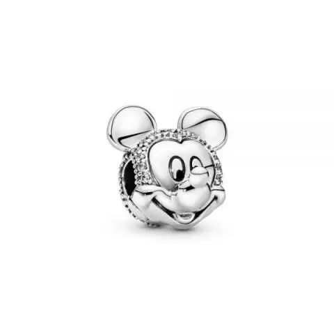 Pulsera Pandora Disney Moments Retrato de Minnie de plata