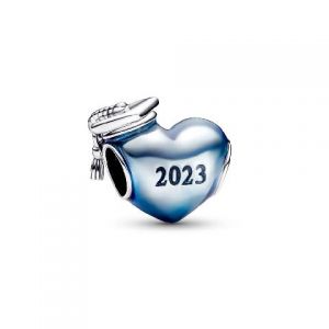 Charm Pandora Corazón Azul Graduación 2023