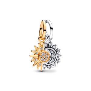 Charm Colgante Pandora Sol y Luna