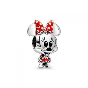 Charm Pandora Disney Minnie con Vestido de Lunares