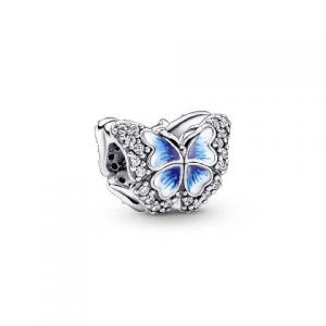 Charm Pandora Mariposa Azul Brillante